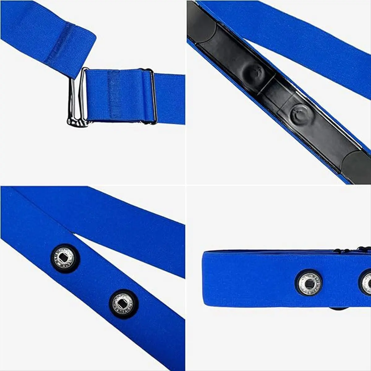 AD45 Heart Rate Chest Strap Replacement Belt Adjustable Cycling Heart Rate Belt Elastic Belt Black