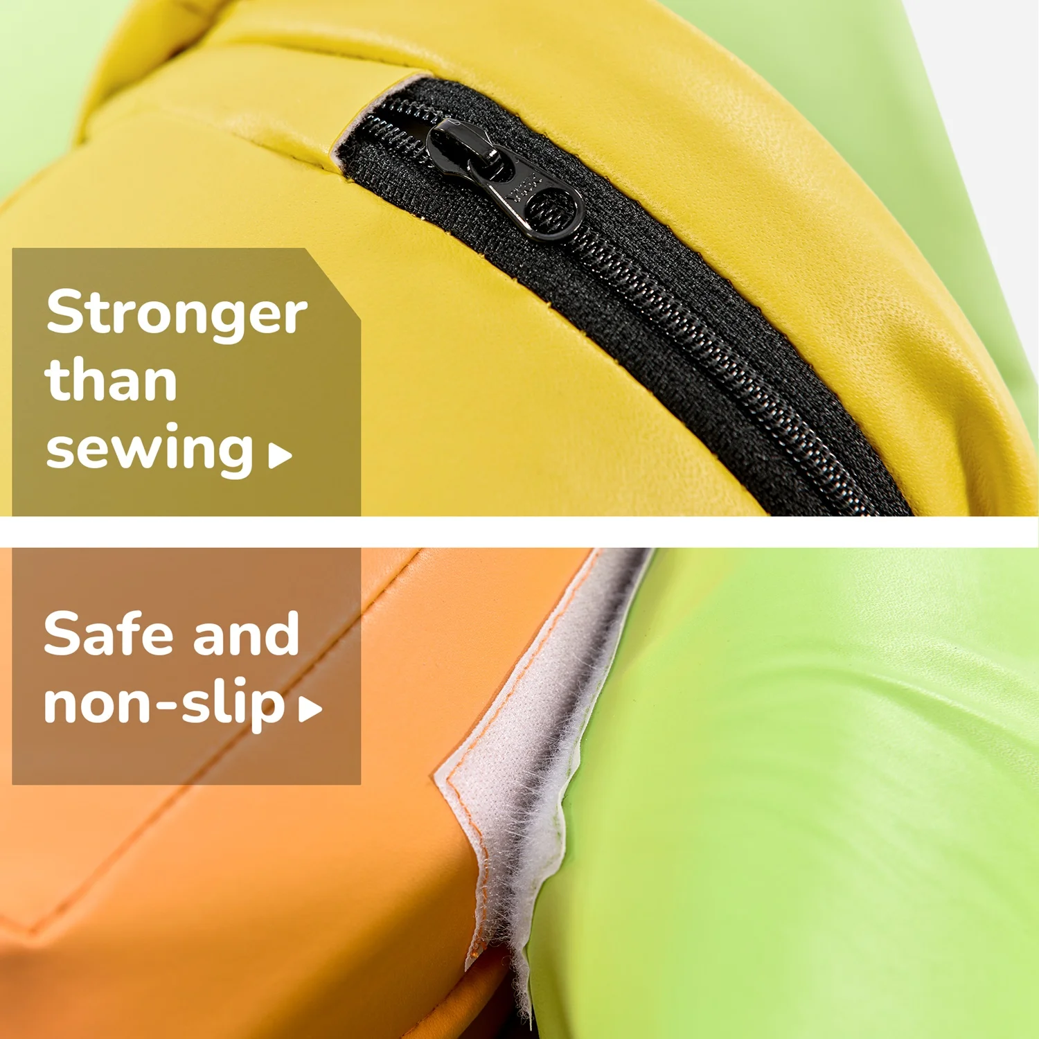 مجموعة مكعبات بناء إسفنجية كبيرة مكونة من 6 قطع، مكعبات بناء متعددة الألوان، أغطية جلد لملعب صالة الألعاب الرياضية للأطفال