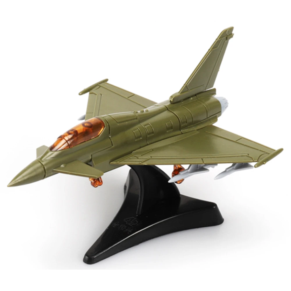 Mini Puzzle Toys 1/140 Scale EF-2000 Eurofighter Typhoon Fighter Assembly Building Model  for Military Fans Children\'s Gift