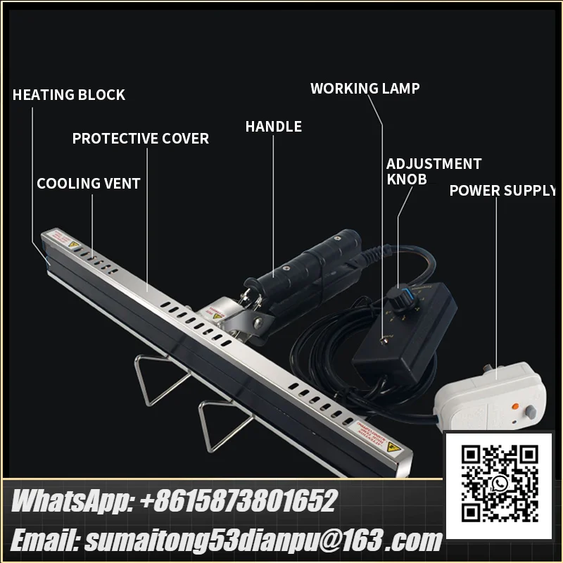 Direct-heat Pliers Sealing Machine For Aluminum Film Kraft Paper Bag Portable Impulse Sealer 200/300/400mm