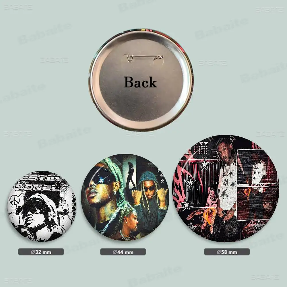 D-Destroy وحيدا مغني الراب 58 مللي متر لطيف أنيمي الشكل أيقونة شارة اليدوية صفيح بروش لحقيبة الظهر الملابس الصدر حلية الهدايا #6