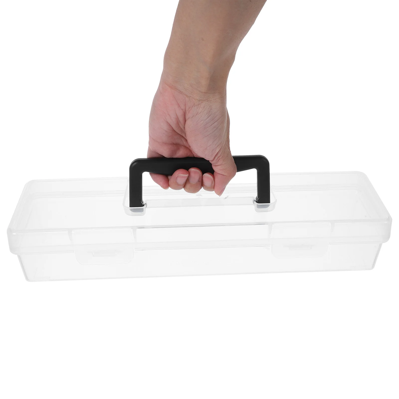 Transparent Toolbox Large Capacity Parts Organizer Household Repair Nuts Bolts Storage Portable Hardware Case Compact Design