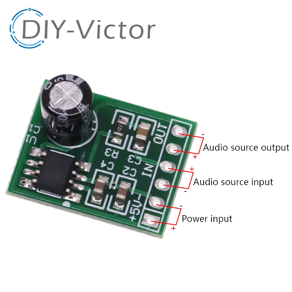 1PCS 5W MINI Audio Power Amplifier Board 3-5V XH-M125 XPT8871 Mono Amplifier Module Audio DIY Amplifiers Kit