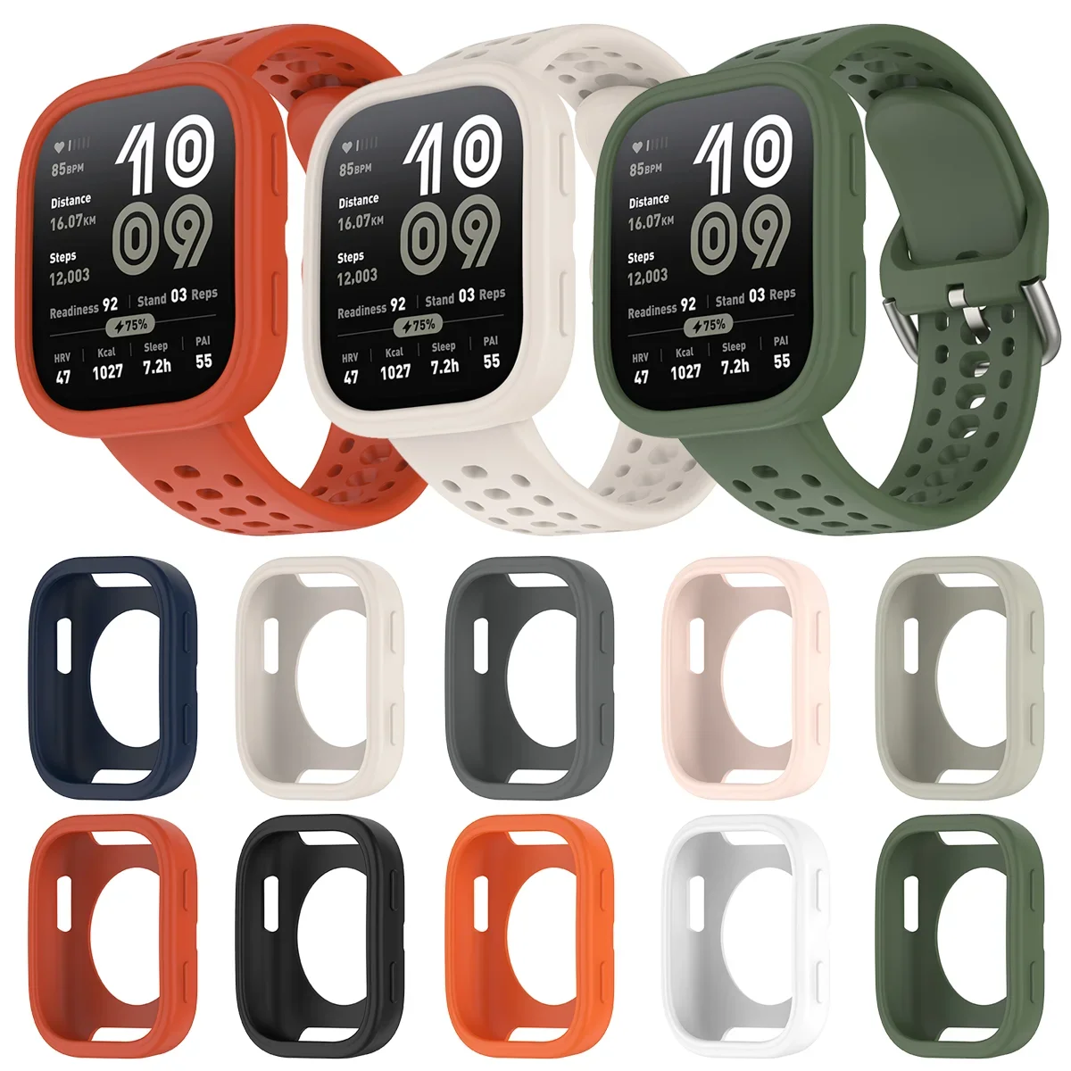 

Для Bip 6, силиконовый ремешок, цветной чехол, защитный чехол, рамка, защита бампера, корпус умных часов, аксессуары