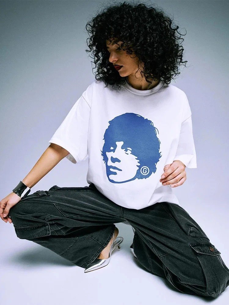 Men Graphic T-Shirts Y2k Streetwear Tops Oversized Cotton Summer Korean Fashion Short Sleeve Tees Pulovers Aesthetic Clothing image 4