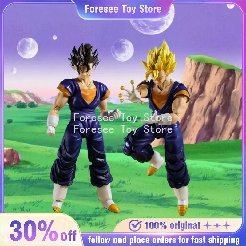 Figura de guerrero de fusión Vegetto de 18cm, bola de dragón, figura interactiva de Anime, adorno de escritorio, decoración, juguete de moda, el mejor regalo para niño