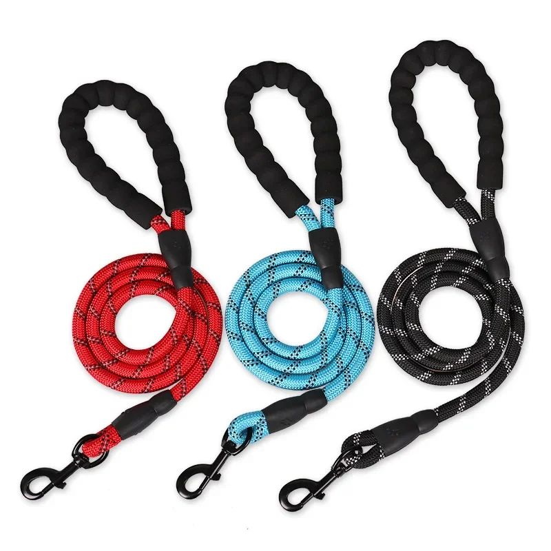 150/200 Strong Dog Leash Pet Leashes Reflective Leash For Big Small Medium Large Dog Leash Drag Pull Tow Golden Retriever