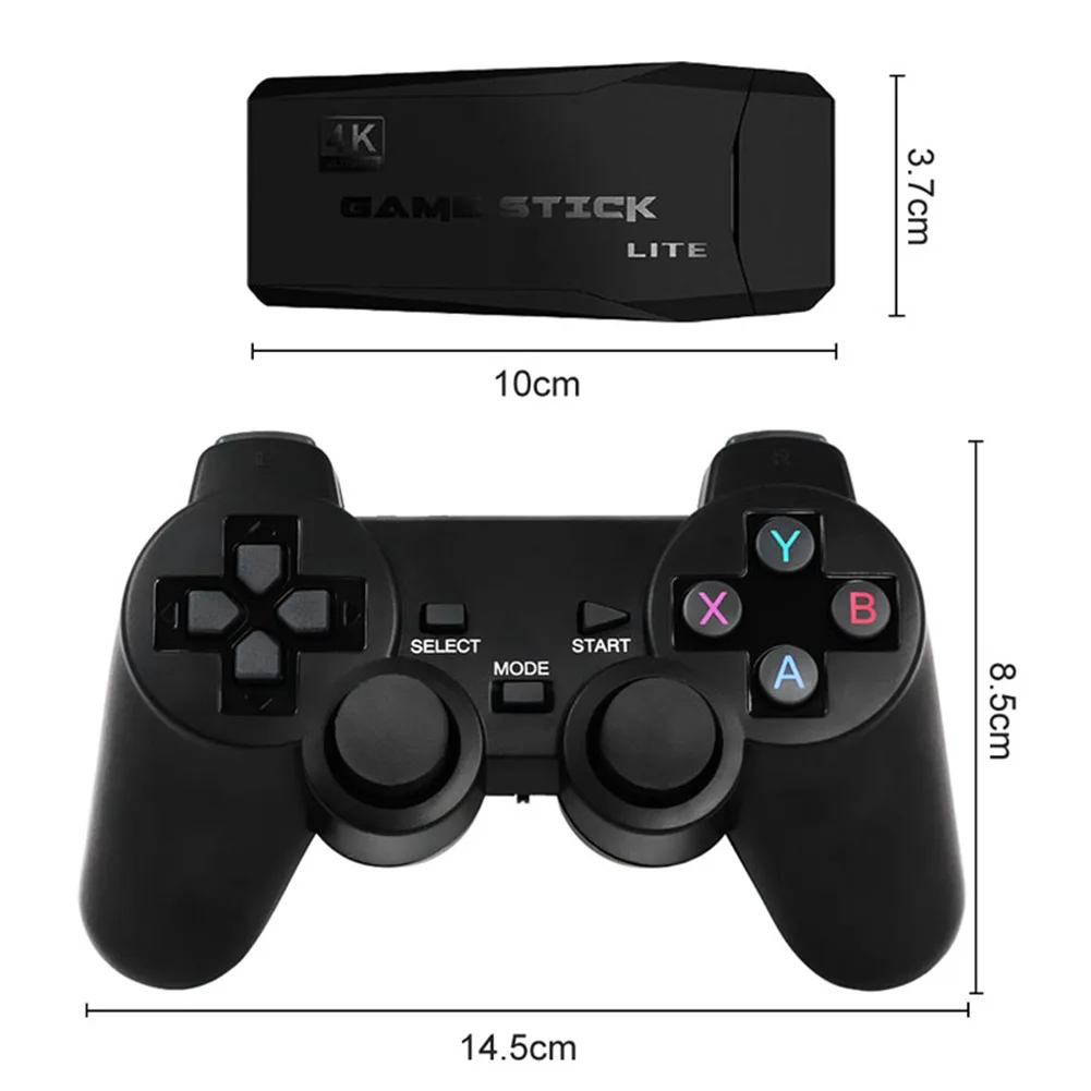 Video Game Stick M8 64G With 10000 Classic Retro Game Console Vidio Wireless 2.4G Controller Box 4K HDMI-compatible Xmas Gift images - 6