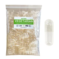 Cápsula vacía para pastillas, cápsula vegana con certificado HPMC, tamaño 00 0, 1000 piezas