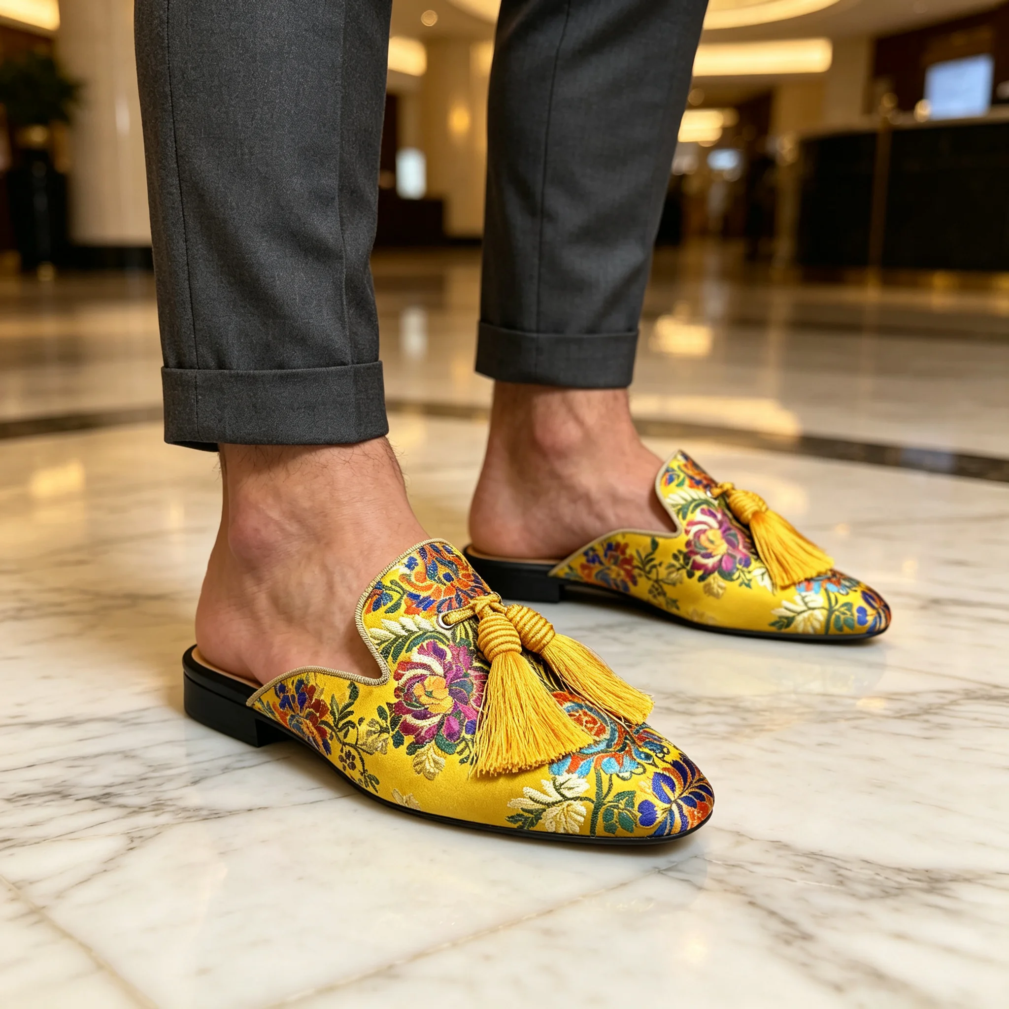 men-chinese-style-brocade-mules-shoes-yellow-floral-pattern-tassel-decor-backless-slip-on-loafers-wedding-banquet-footwear