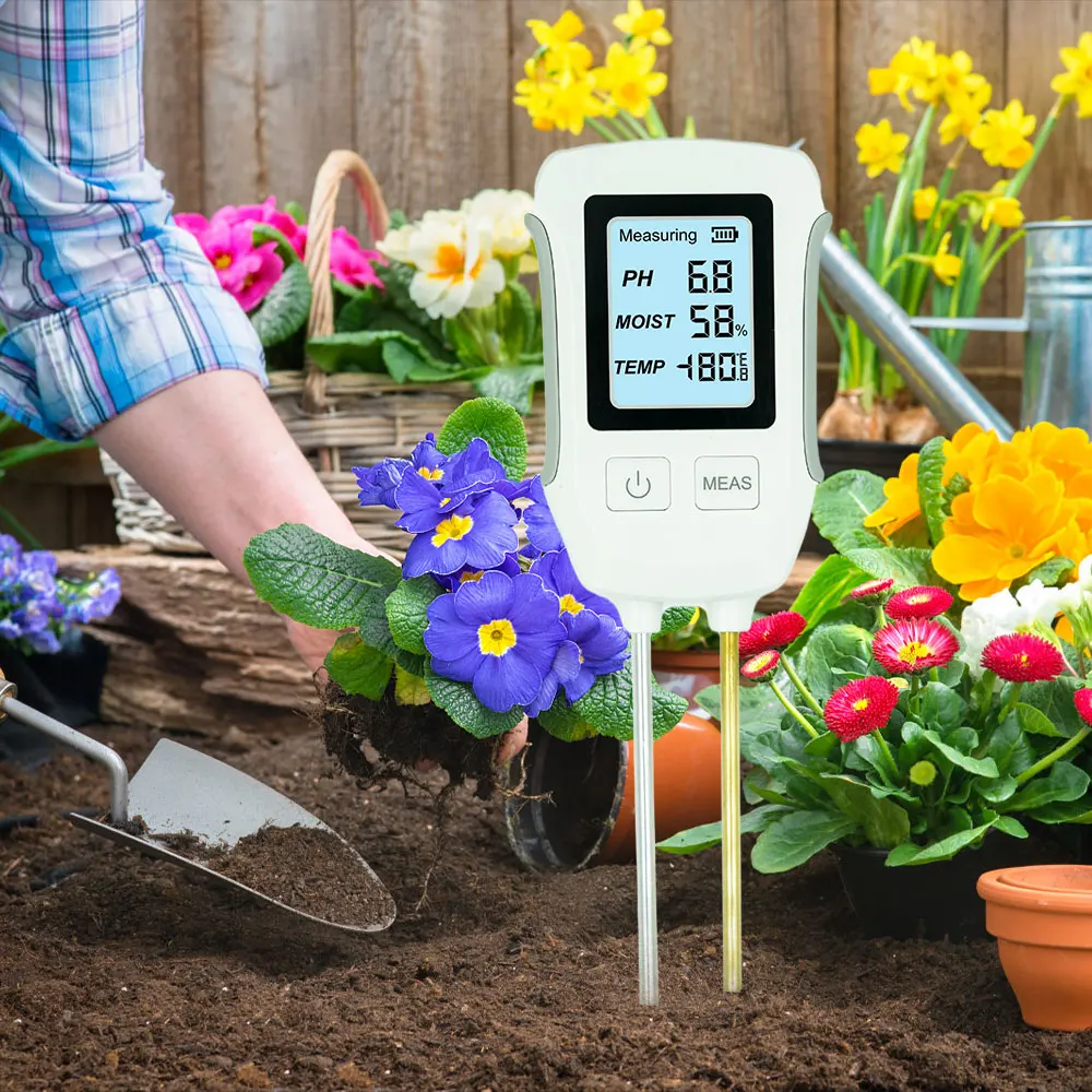 

New Hot Sell 3 In1 Moisture Sunlight PH Meter Soil Water Acidity Humidity Light PH Test Garden Plants Flowers Moist Tester