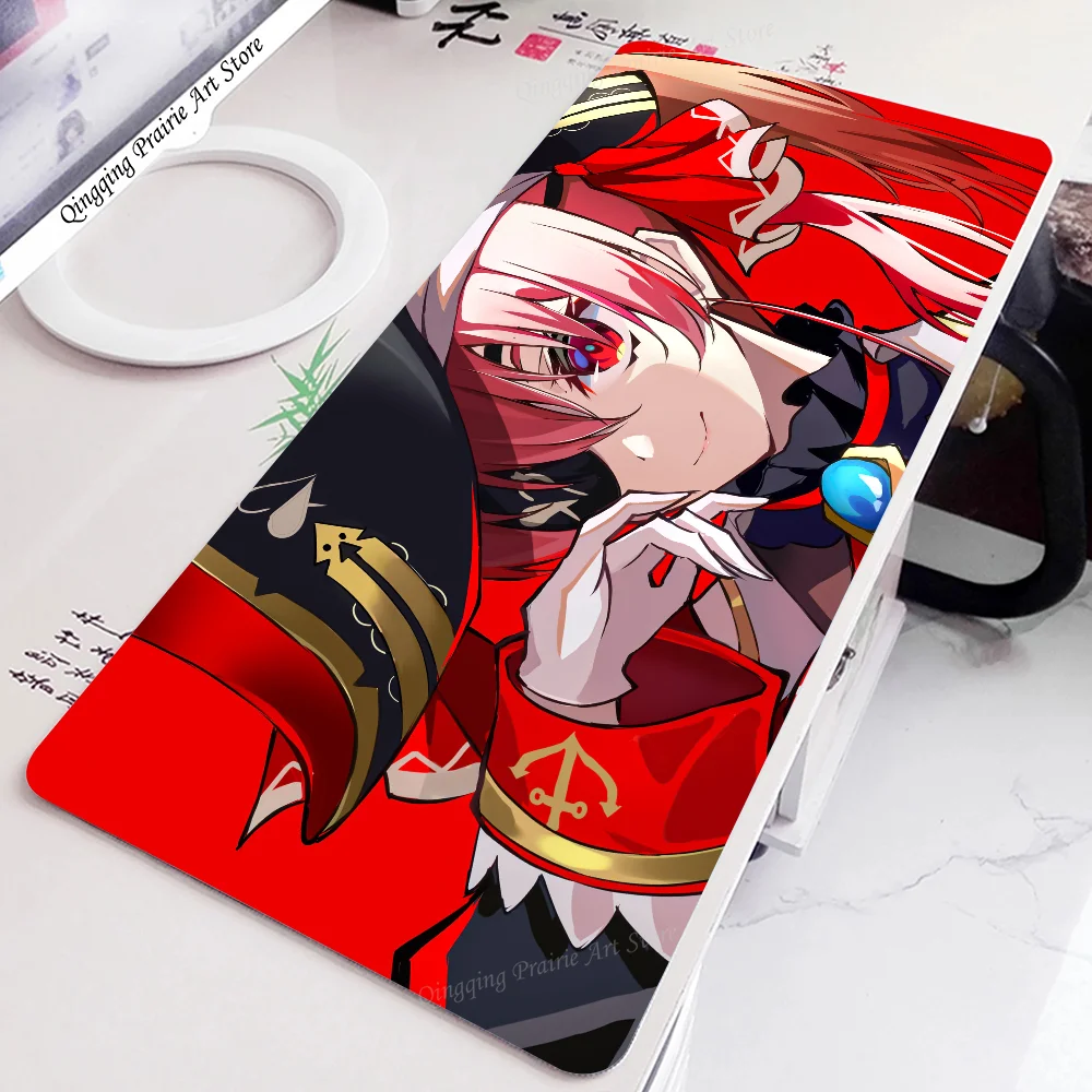 Hololive Houshou Marine Game Anime Mousepad Mouse Mat Desk Mat With Pad Gaming Accessories Prime Gaming XXL