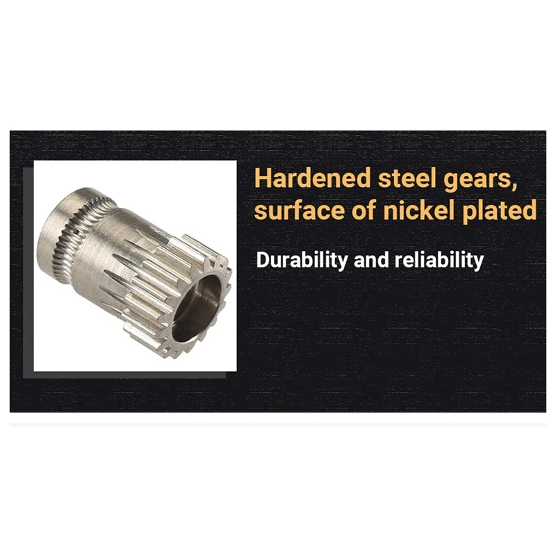 CNC Pom Hardened Steel Higher Precision 1-Piece Gear Kit For VORON 0.2 2.4 Trident CW1 CW2 Spare Parts Parts