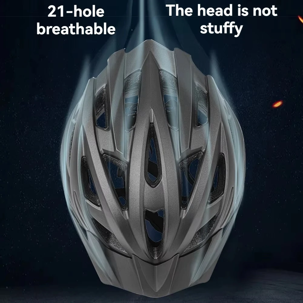 

Men Women Adjustable Bike Helmet – Lightweight Road Mountain Bicycle Helmet for Trekking Riding Safety Head Protection