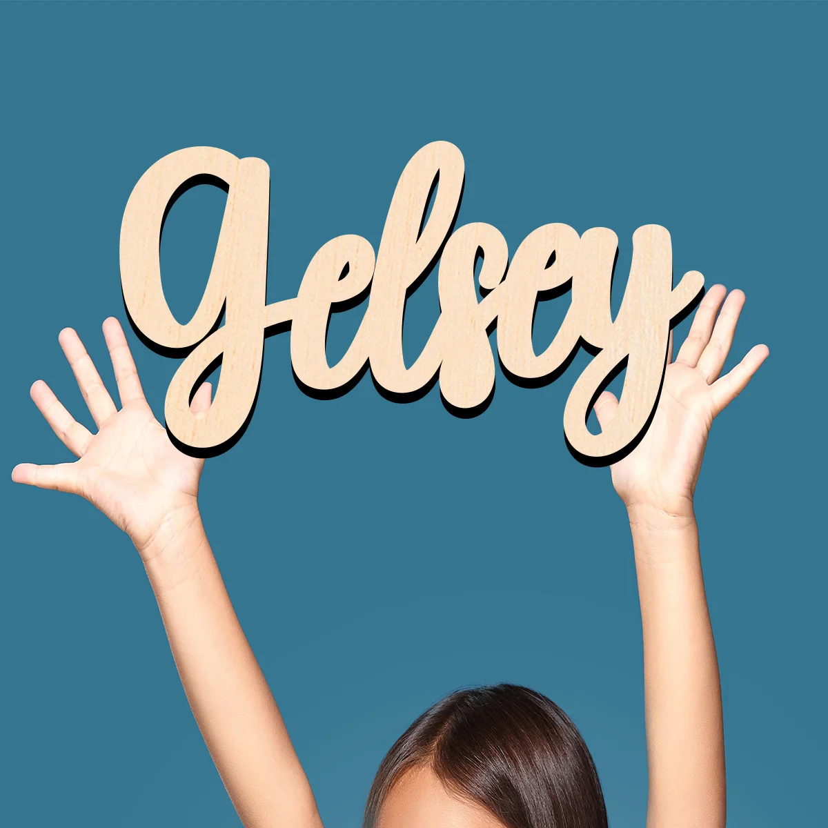 

1 pc hadaya example Personalized Name Wood Material Handcrafted with Elegant Cursive Lettering