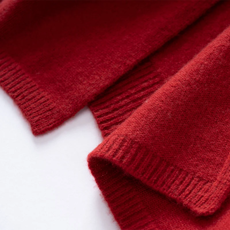 Luxury Women's Cashmere Sweater Shawl Loose Thicken Cardigan Autumn Winter 100% Cashmere Knitwear Batwing Sleeve Sweater Coat - Image 6