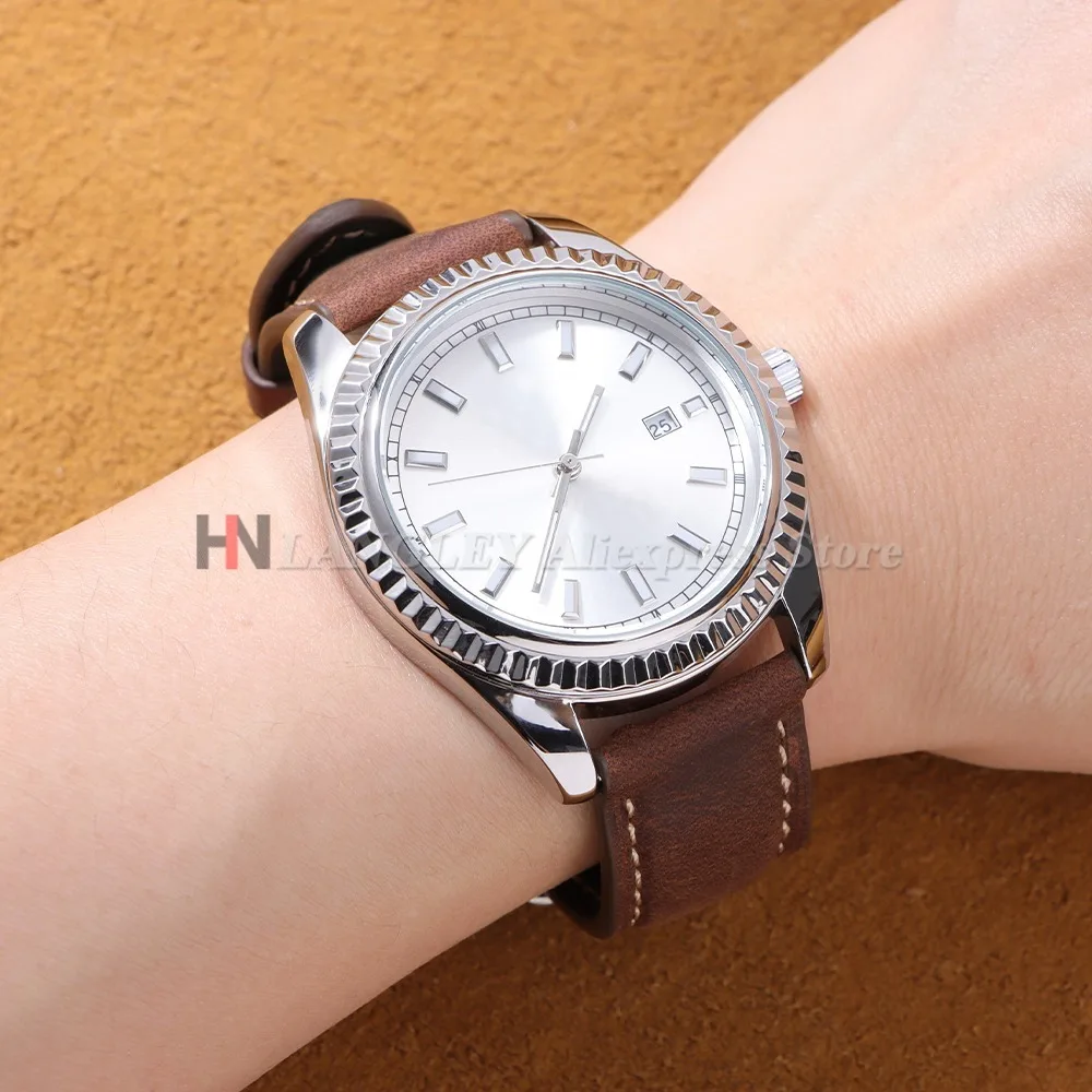 Rindsleder-Uhrenarmband 14mm 16mm 18mm 20mm 22mm 24mm Vintage Dunkelbraun Schnellverschluss-Uhrenband für Samsung Galaxy Watch 8/7/6/5/4 – Detail 7