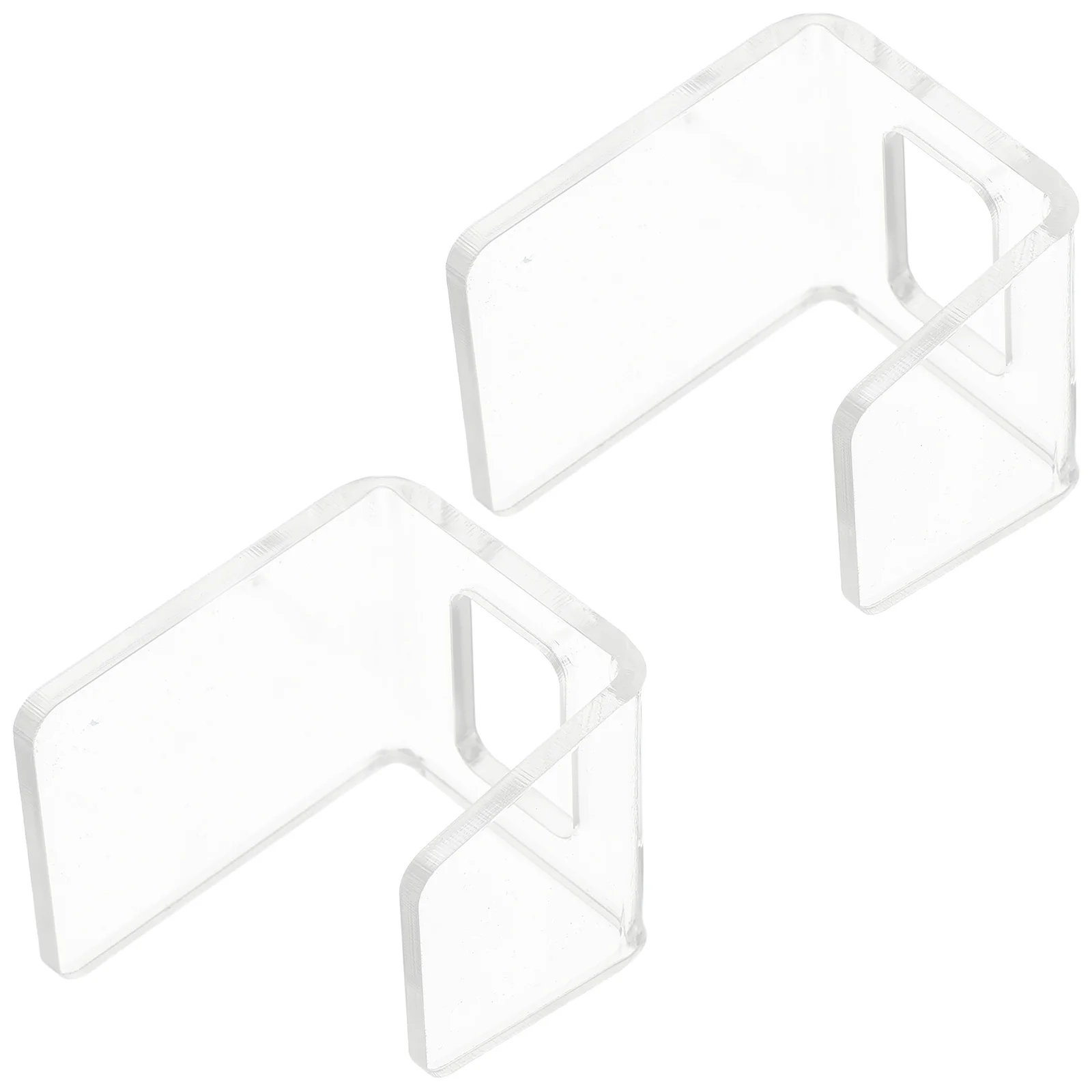 

2 pcs Acrylic Kitchen Sink Sponge Holder Space-Saving Dish Sponge Rack No-Drill Installation Efficient Drainage For Kitchen