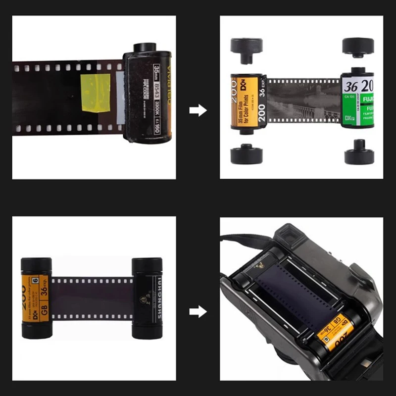 135 a 120 adaptador de filme conversor de cartucho câmera panorâmica 35mm a 120 vasilha de filme