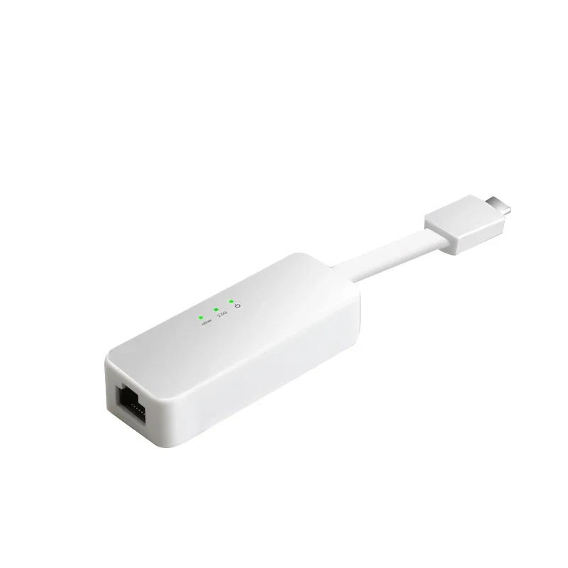 

2,5G USB Type C к Ethernet RJ45 Внешняя сетевая карта адаптера USB3.1 к ключу RJ45 Realtek 8156B WIN10