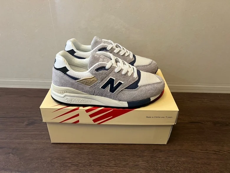 NewBalance Men/Women NB998 USA Made Vintage Walking Shoes Athletic Retro Suede Unisex Wearable Comfort Jogging Outdoor Sneakers