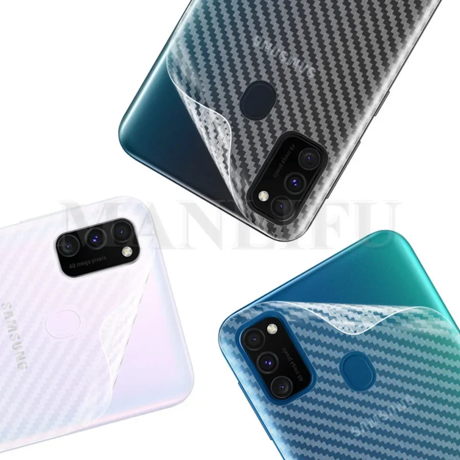 10Pcs/lot 3D Back Carbon Fiber Film For Samsung Galaxy S22 S21 S23 S24 Ultra 5G Matte Screen Protector Galaxy A52s A71 A72 M31s