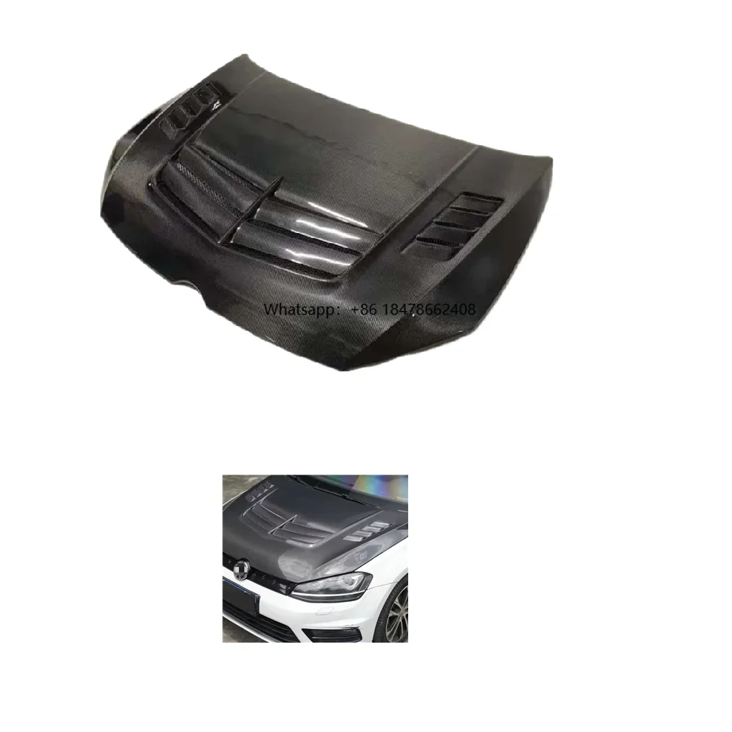 V Style Carbon Fiber Golf 8 Hood for  VW Golf 8 Upgraded MK8 GTI Hood New Condition