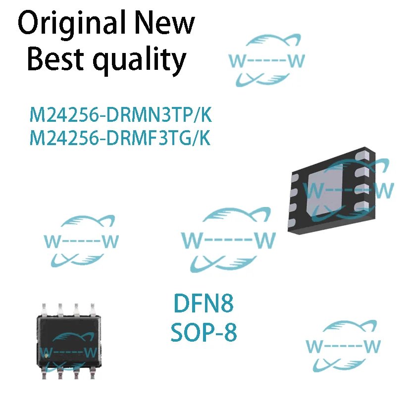(5-30 قطعة) جديد M24256-DRMN3TP/K M24256-DRMF3TG/K 24256RT 4256R3K SOP-8 DFN8 EEPROM IC رقاقة