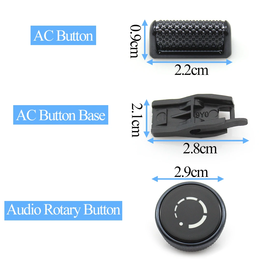 LHD RHD Front Rear Air Conditioning AC Button Front AC Rotary Button For Porsche Panamera 976 Macan 95C Cayenne 9YA-2 2024-2026