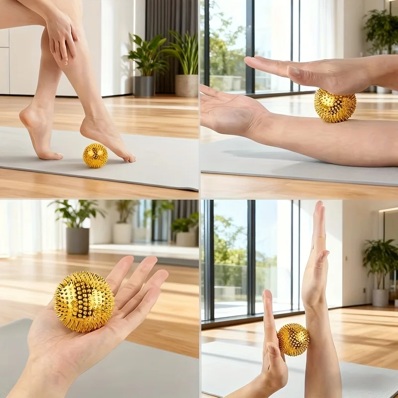 2Magnetic acupoint massage ball，3.2cmHedgehog Massage Gadget，Precisely stimulate acupuncture points，Deep tissue relaxation ，Univ