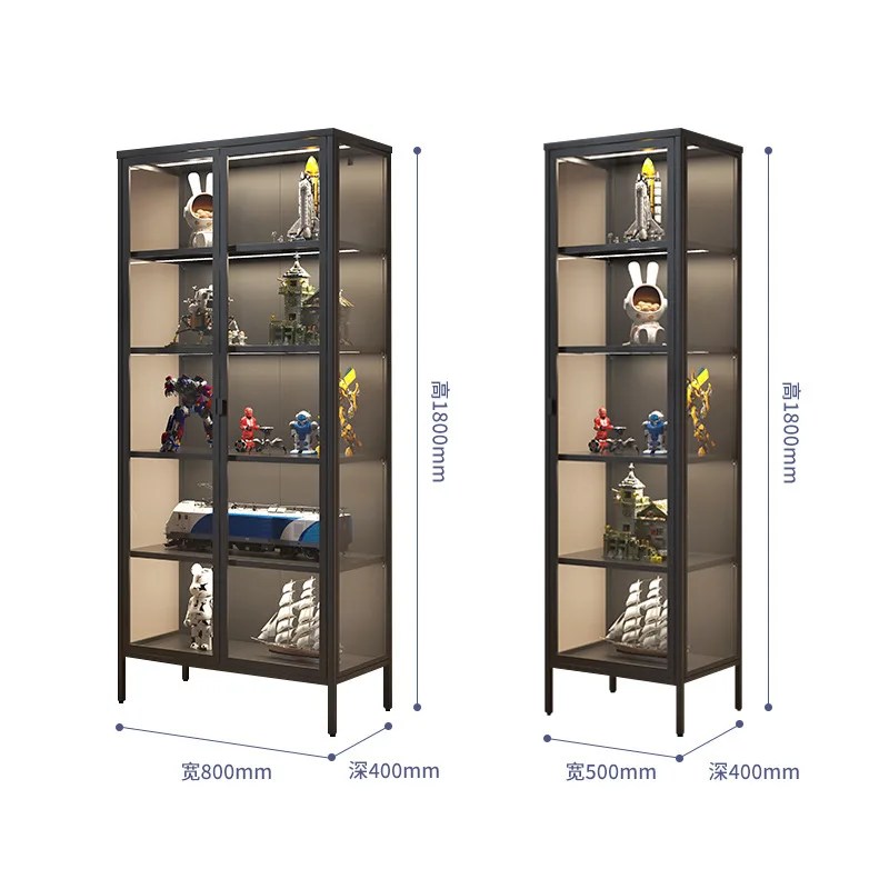 AA Transparent glass figure display cabinet, medal collection rack, animation ornament display cabinet
