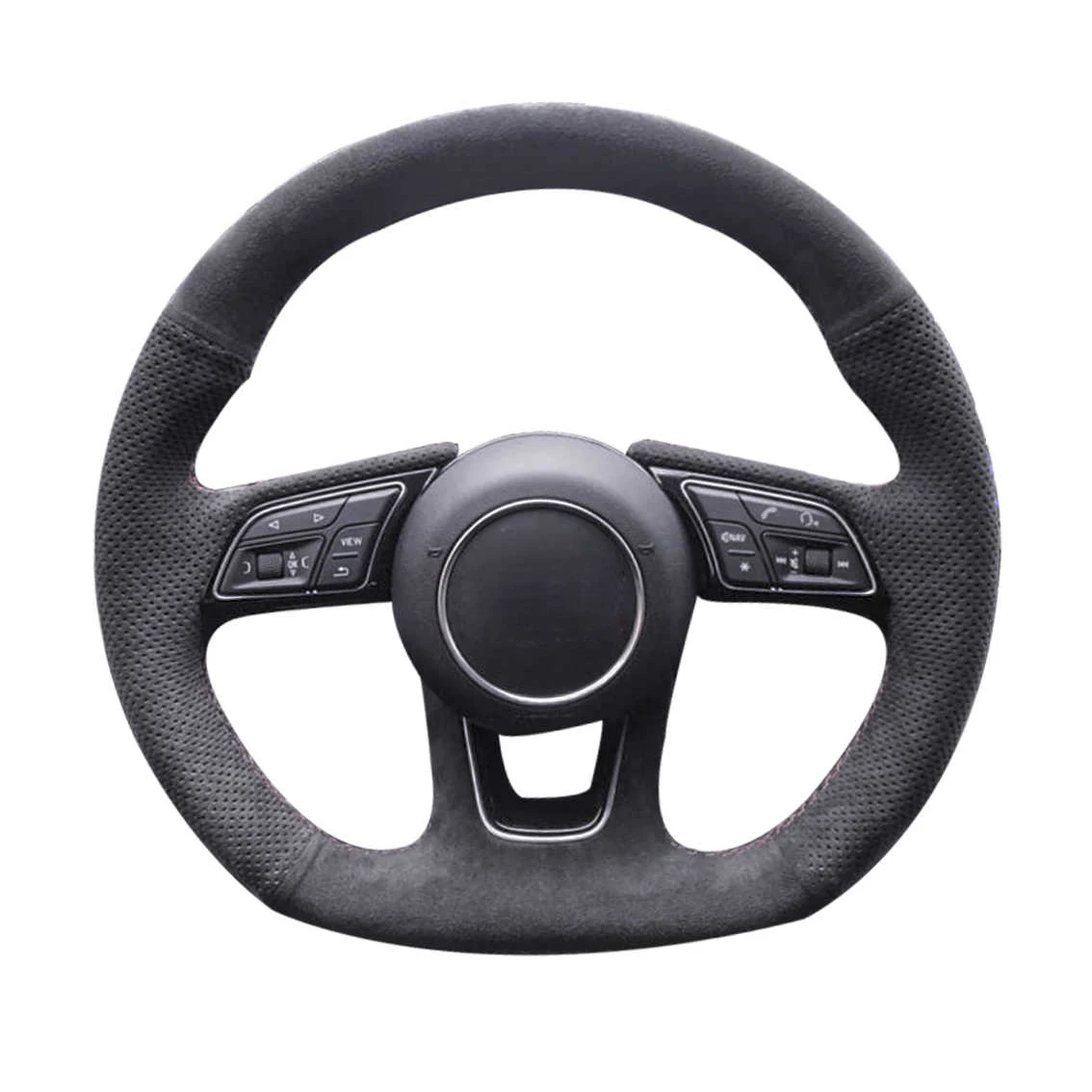 High Quality Genuine Leather Suede Hand Sew Steering Wheel Cover Wrap Car Accessories Specifically for Audi RS3 RS4 RS5 S3 S4 S5