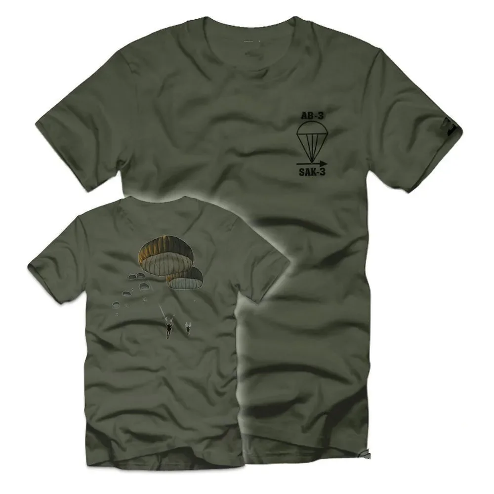 

Parachutist AB-3 SAK Air Force Army Soldier Men T-Shirt Short Sleeve Casual 100% Cotton O-Neck Summer Tees