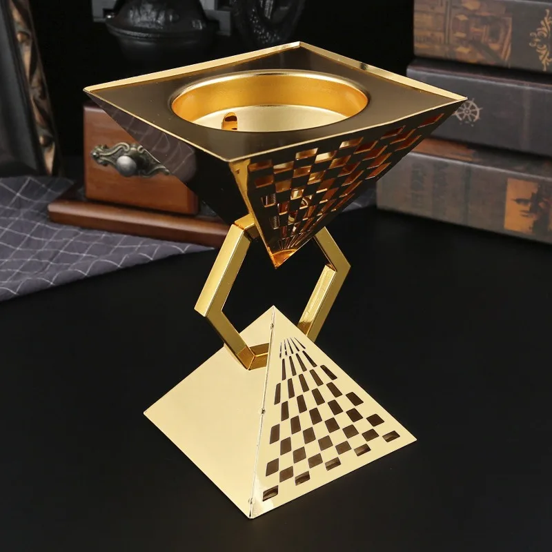 Gold Arab Incense Burner Censer Vintage Home Decor Tea Ceremony Ornament Gift Set Decor