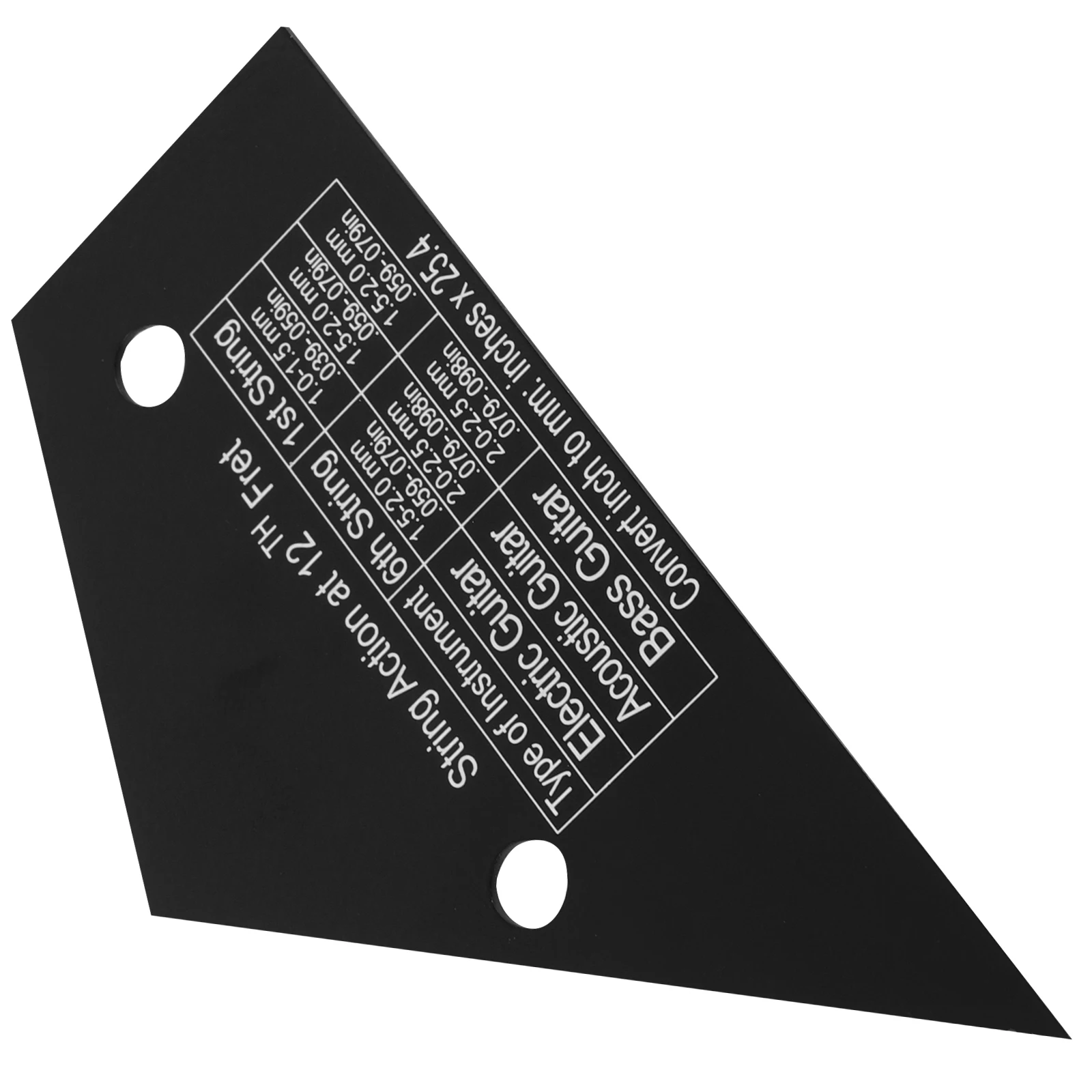 

Black Stainless Steel Guitar String Action Ruler Measuring Scale Electric Bass Setup Tool Distance Gauge Practical Smooth