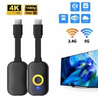 4K Wifi display Dongle HDMI-Compatible Video Receiver Screen Mirroring Wireless 2.4G/5G 1080P TV Stick Adapter for TV Projector