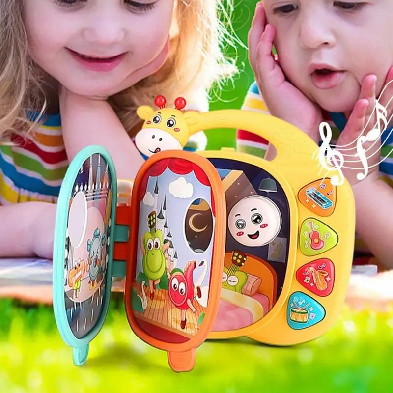 Babies Musical Toys Multifunctional Early Learning Musical Creative Educational Toys Musical Rhymes Book Toddle Toy For Kids