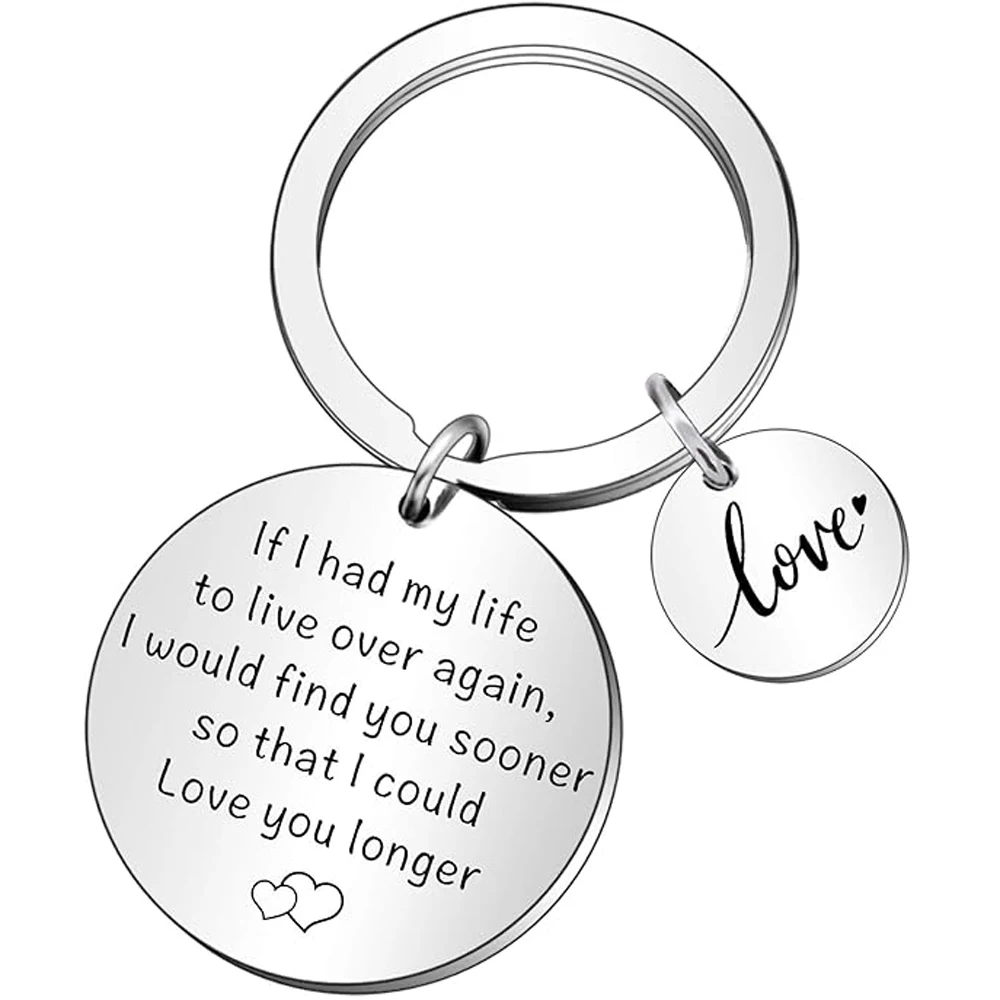 Lover Keyrings Valentines Day Key Ring Love Couple Keychain Gift for Him Her Wife Husband Boyfriend Girlfriend