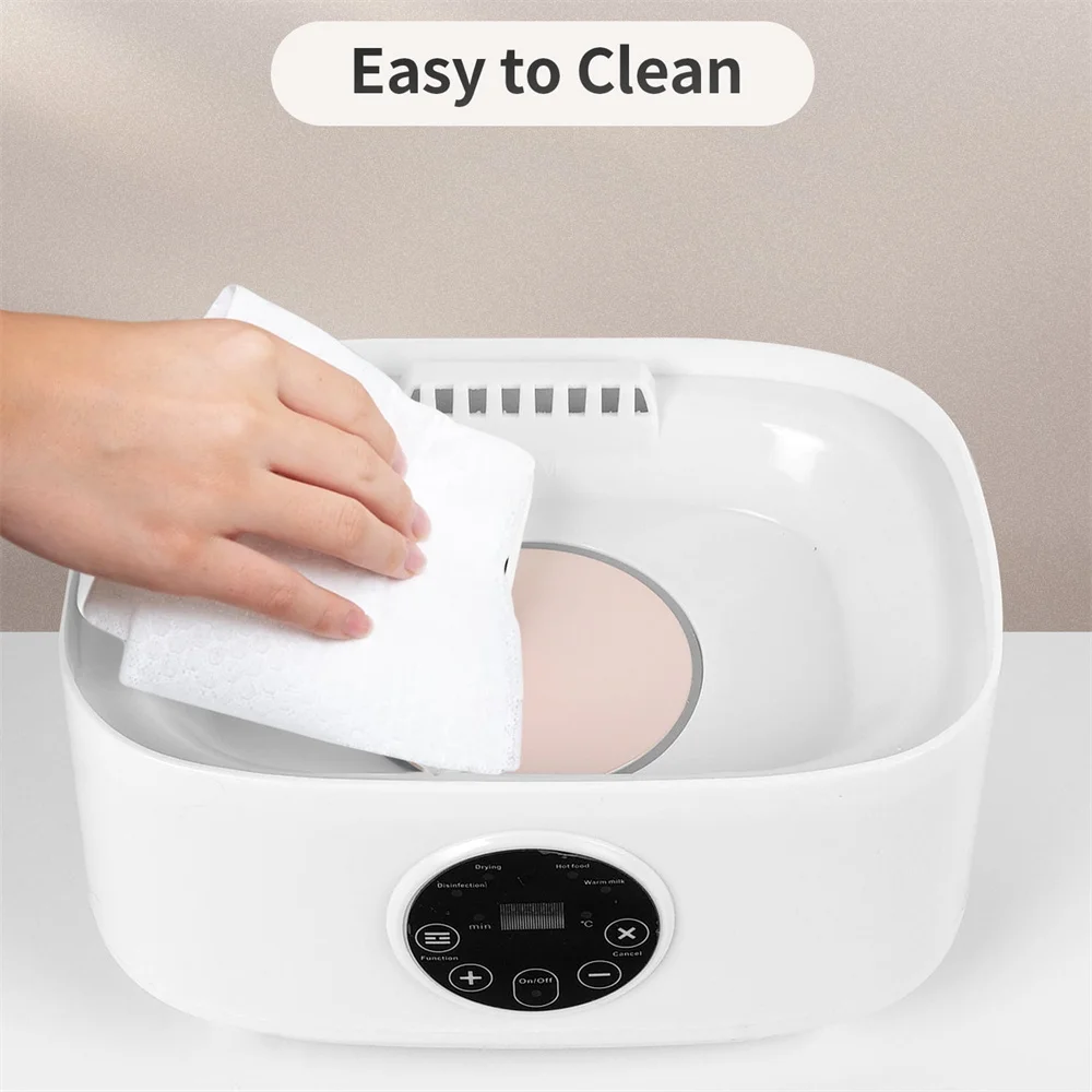 Sterilizzatore per biberon, sterilizzatore e asciugatrice elettrico per biberon a vapore HDJ 4 in 1 per articoli per bambini, latte scaldino, riscaldamento alimentare, bianco