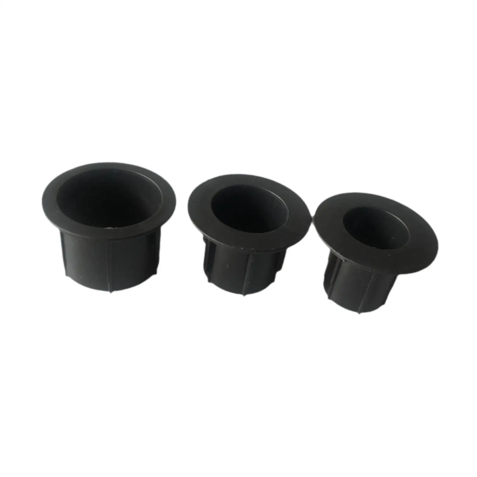 3Pcs Garden Table Umbrella Hole Sleeves Plugs Fits 2.8-4.8cm Pole Lightweight Replacement Adapter for Courtyards Accessory