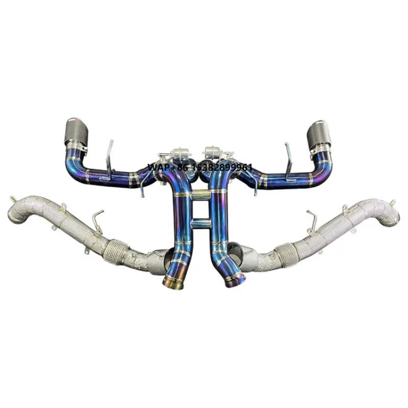 High-Quality Auto Performance Parts Titanium Exhaust for McLaren 540C 570G 570S CSK Downpipe End Exhaust