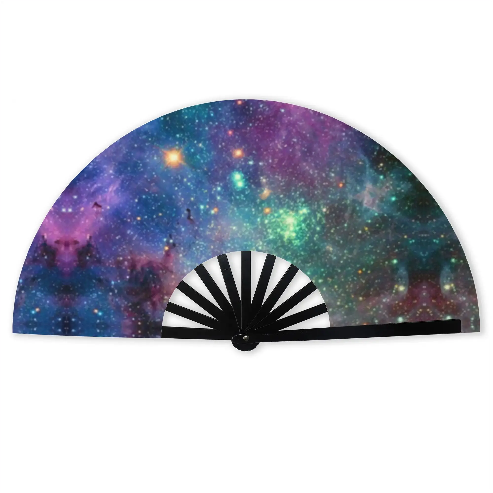 Wonderful Galaxy Space Traditional Folding Fan Oriental Art  High-Quality Fans Gift  Exquisite Decorative Hand Fan