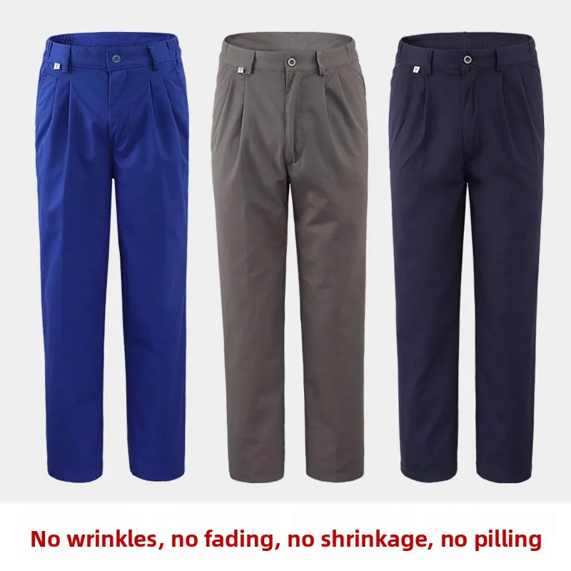 

Men's Workwear Pants Loose Fit Welding Resistant to Wear for Autumn Winter Construction Site Labor Casual Pants