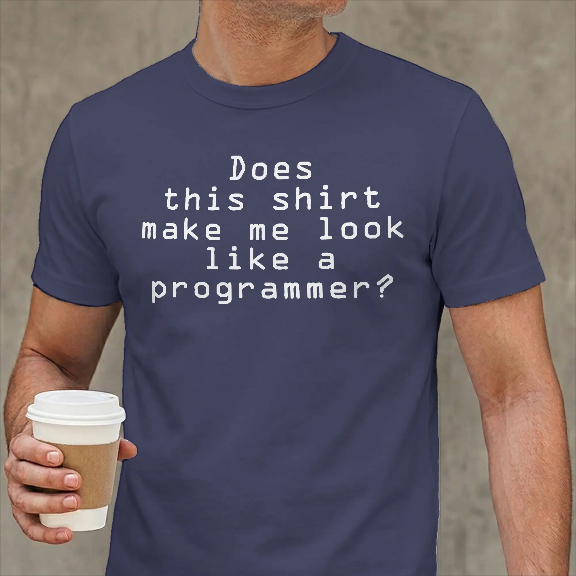 Programmer T Shirt Men's 100% Cotton T-Shirts Crew Neck Programming Computer Web Debugging Coder Tee Shirt Short Sleeve Clothing