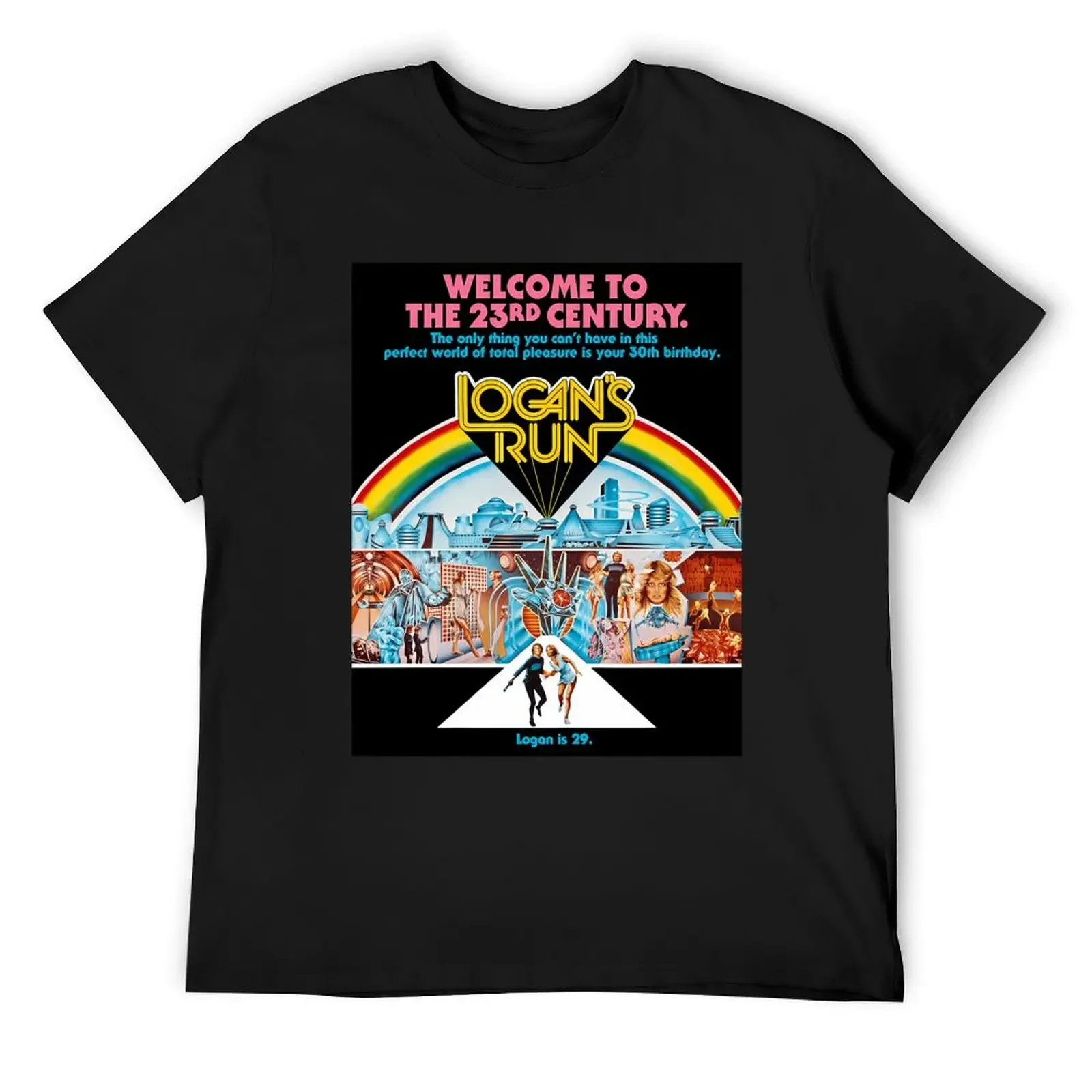

Logans Run (Black) T-Shirt anime clothes blacks football t shirt blue archive vintage t shirt men