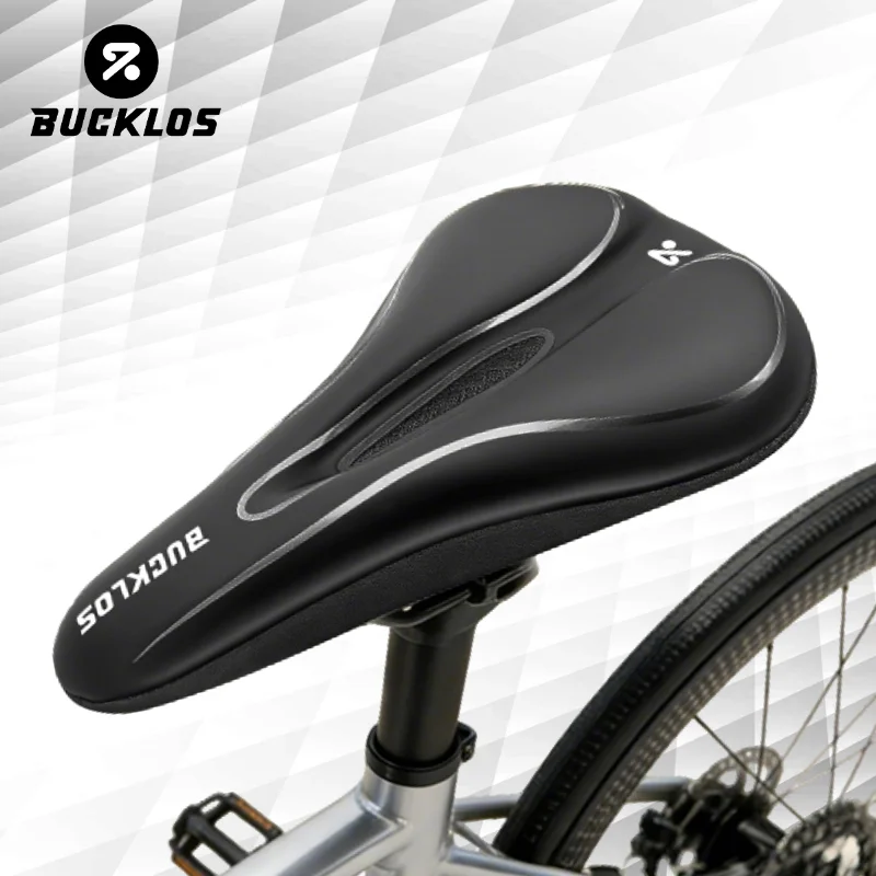 

BUCKLOS Bicycle Seat Cushion Cover Memory Sponge Road Bike Saddle Seat Mat Breathable Shock-absorbing Cycling Seat Accessories