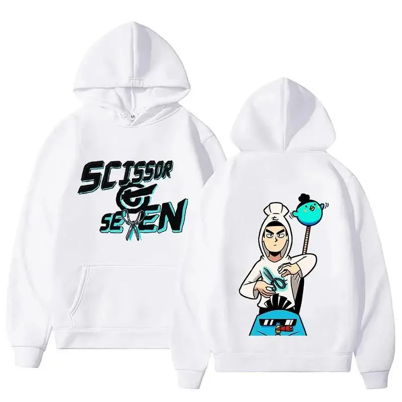 2024 Scissor Seven Season 4 Hoodie Anime Sweatshirt Letter Print Pullover Fleece Hoody Men/Women  Harajuku Stracksuit Fashion