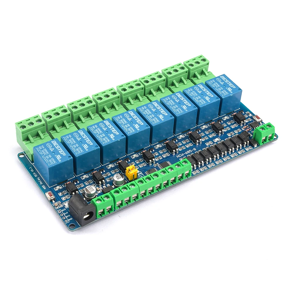 Modbus rtu 8 Channel Relay Module 485 TTL Communication 8-channel Input Relay Module Relay Output Board Module