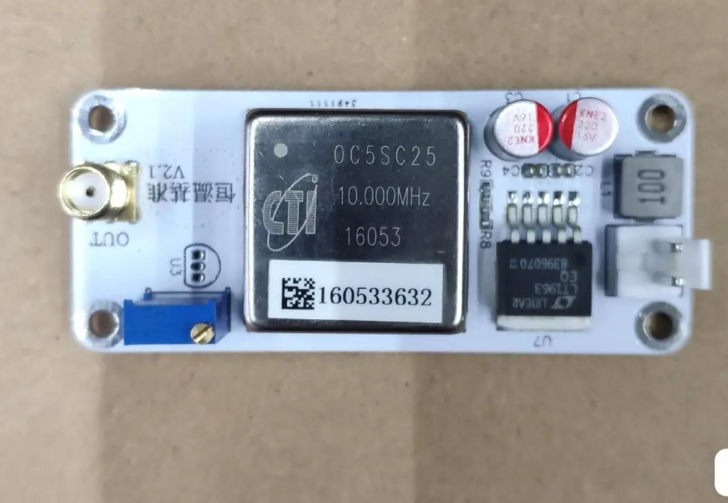 Imagem -02 - Referência Quadrada da Frequência do Relógio do Equipamento Audio da Onda do Relógio de 10mhz Ocxo Gps