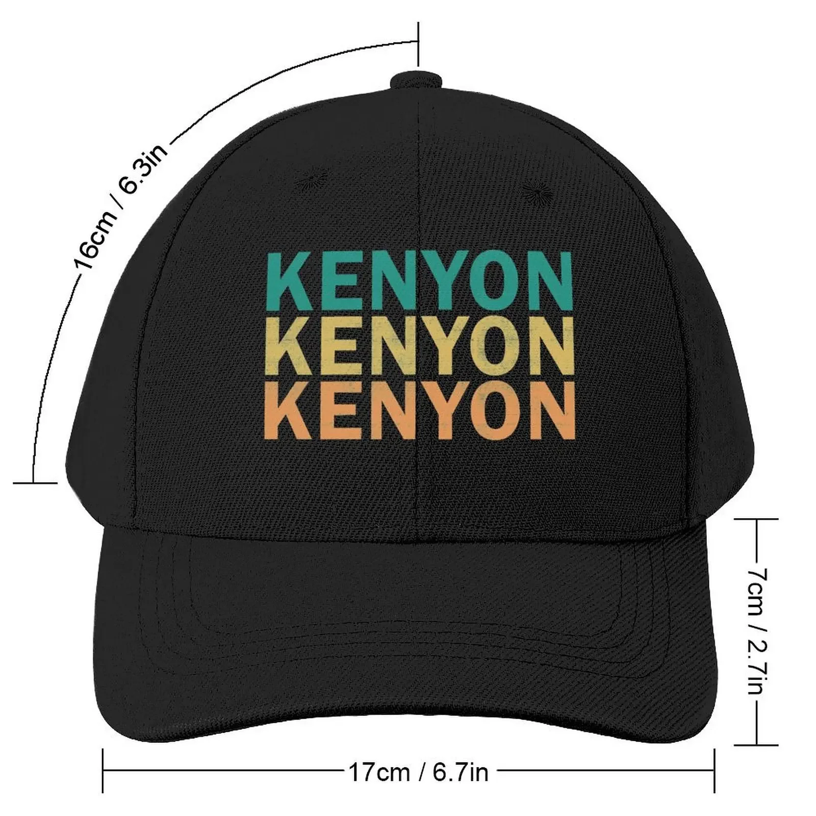 Kenyon Name T Shirt - Kenyon Vintage Retro Kenyon Name Gift Item Tee Baseball Cap Gentleman Hat Golf Hat black For Man Women's